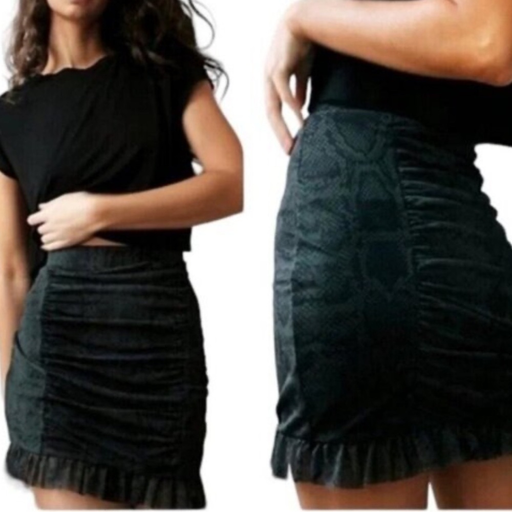 Free People Romi Mesh Mini Skirt